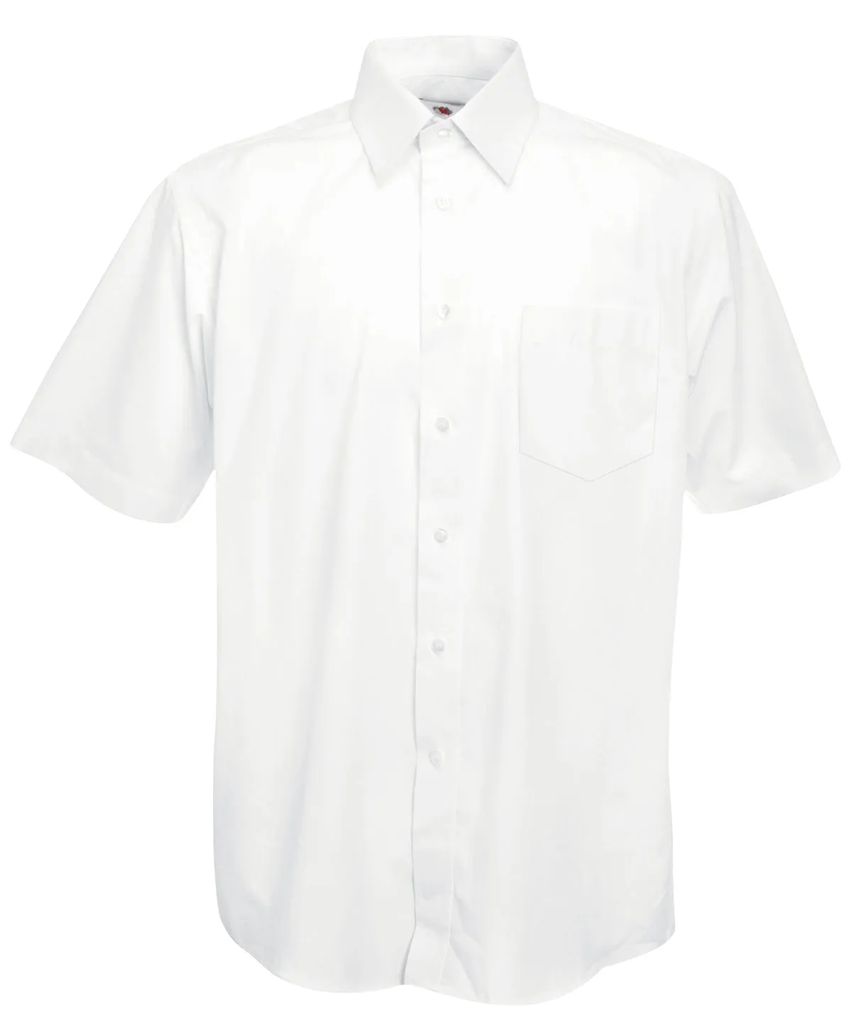 Poplin short sleeve shirt | White
