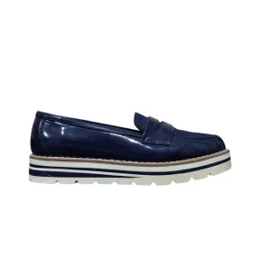 Primark Blue Slip-On Moccasin Flats Size: UK 5 / EU 38 / US 7