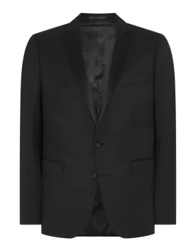 Rocco Dinner Suit Tuxedo Jacket - Black Pin Dot