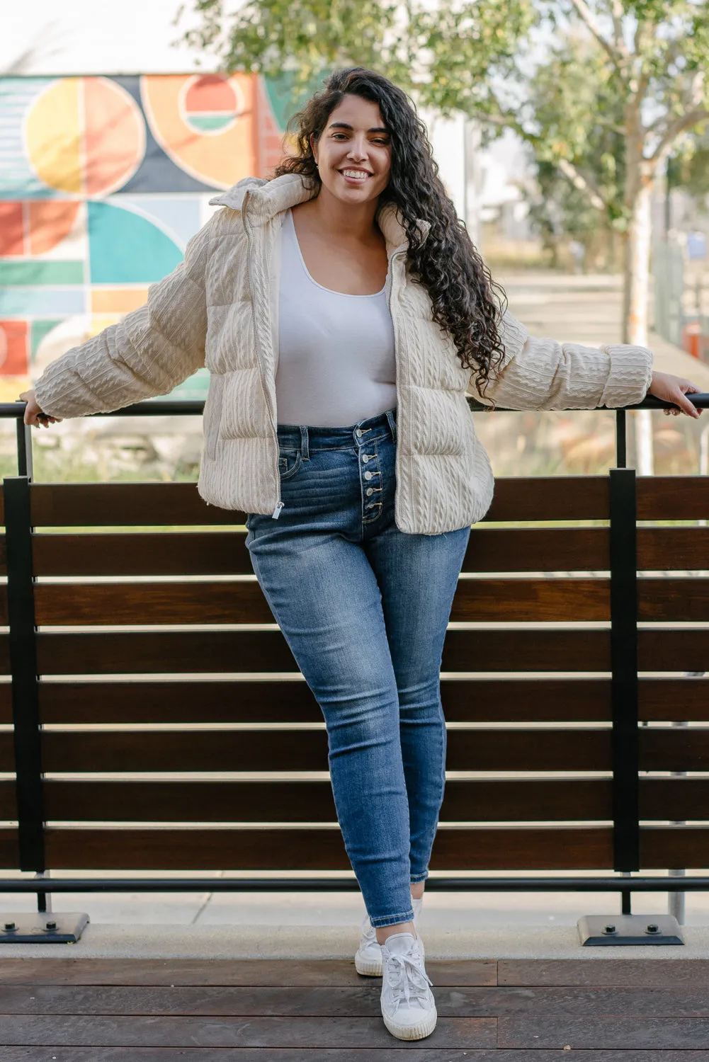 Rose Classic Button Fly Skinny Jeans - PLUS