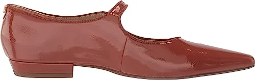 Sam Edelman Jene Copper Mary Jane Button Vamp Strap Pointed Toe Low Heel Flats