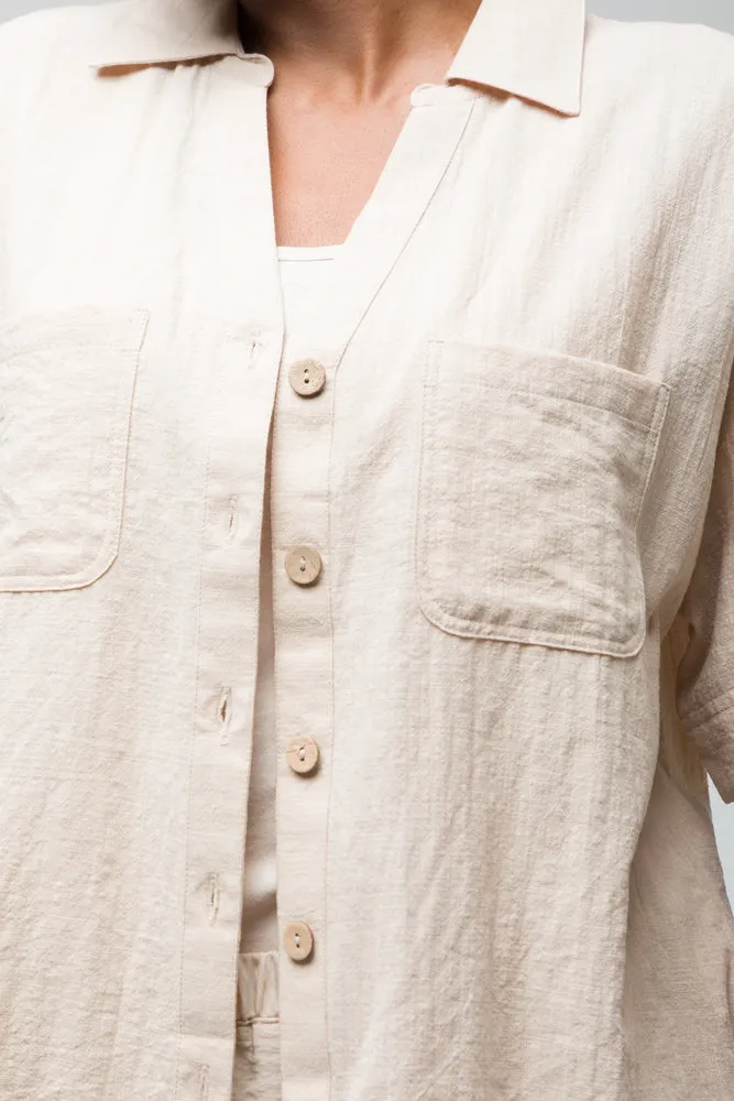 Short Sleeve Shirt Taupe