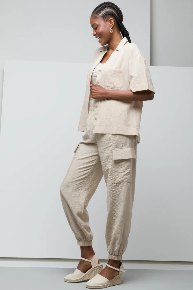 Short Sleeve Shirt Taupe