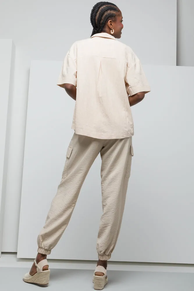 Short Sleeve Shirt Taupe