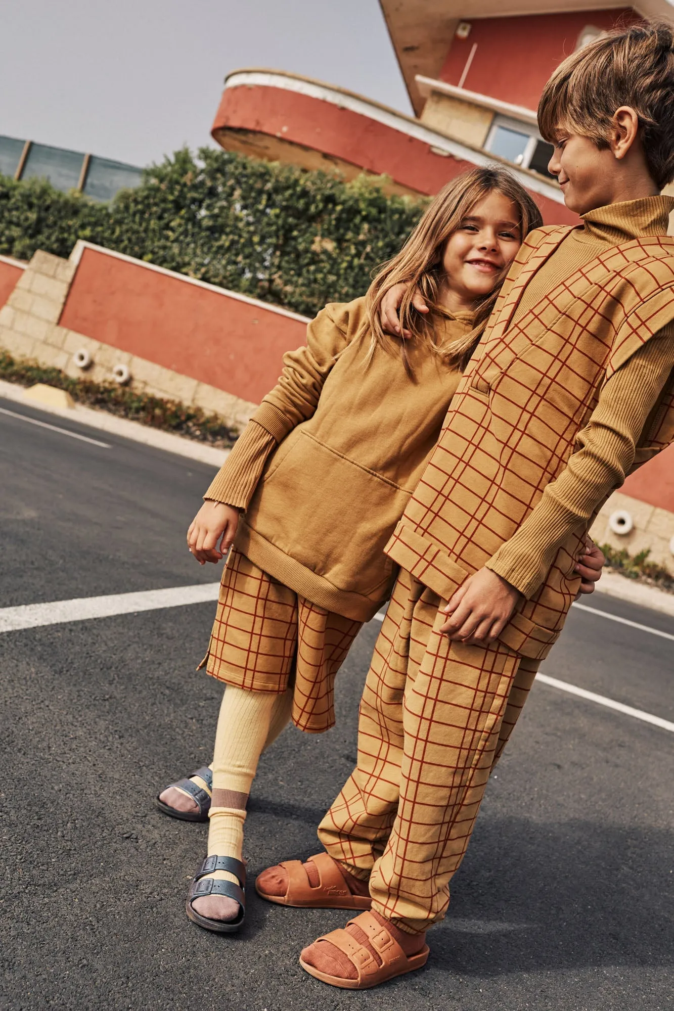 Skirt Grid Dun