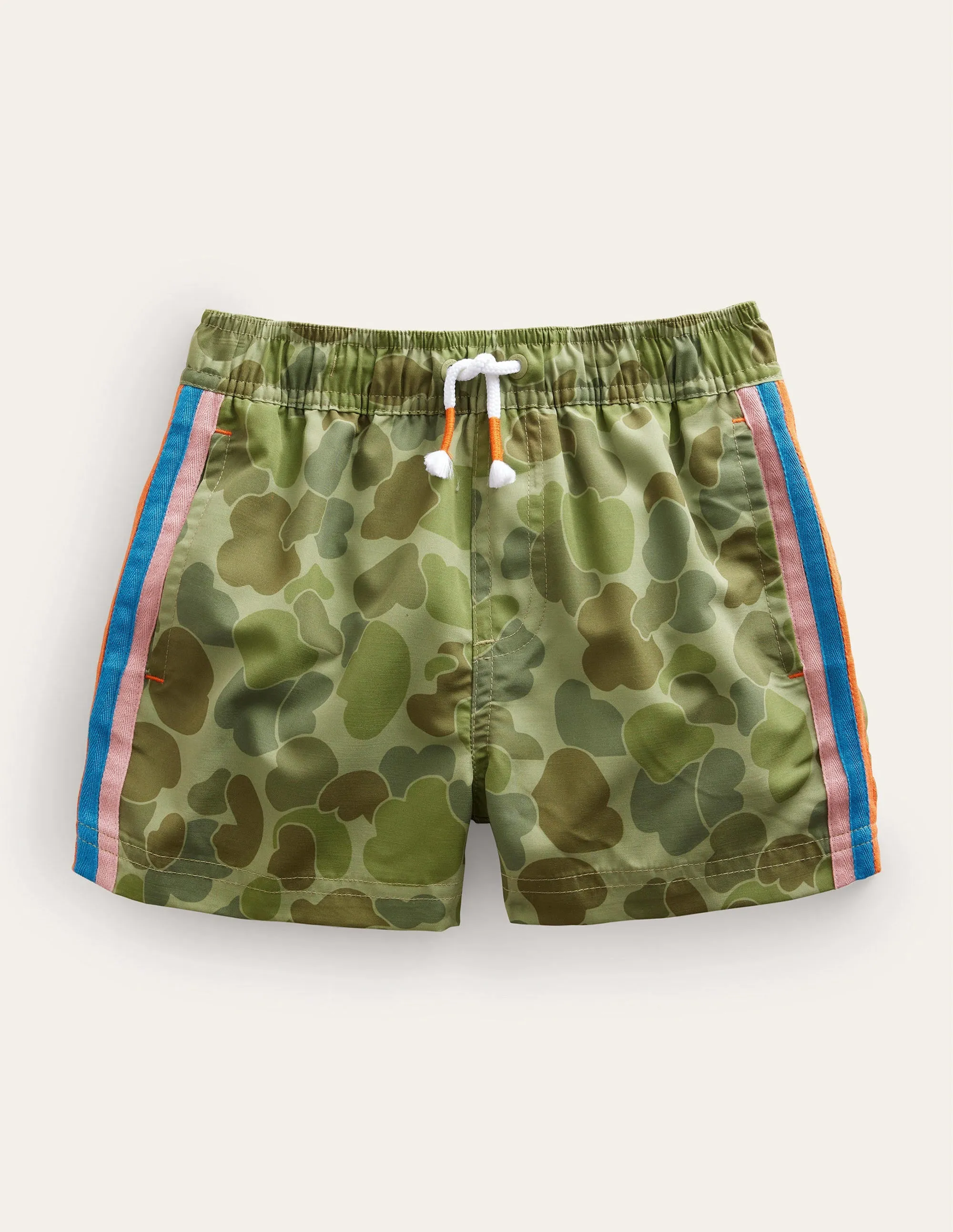 Sporty Stripe Short-Green Bubble Camo