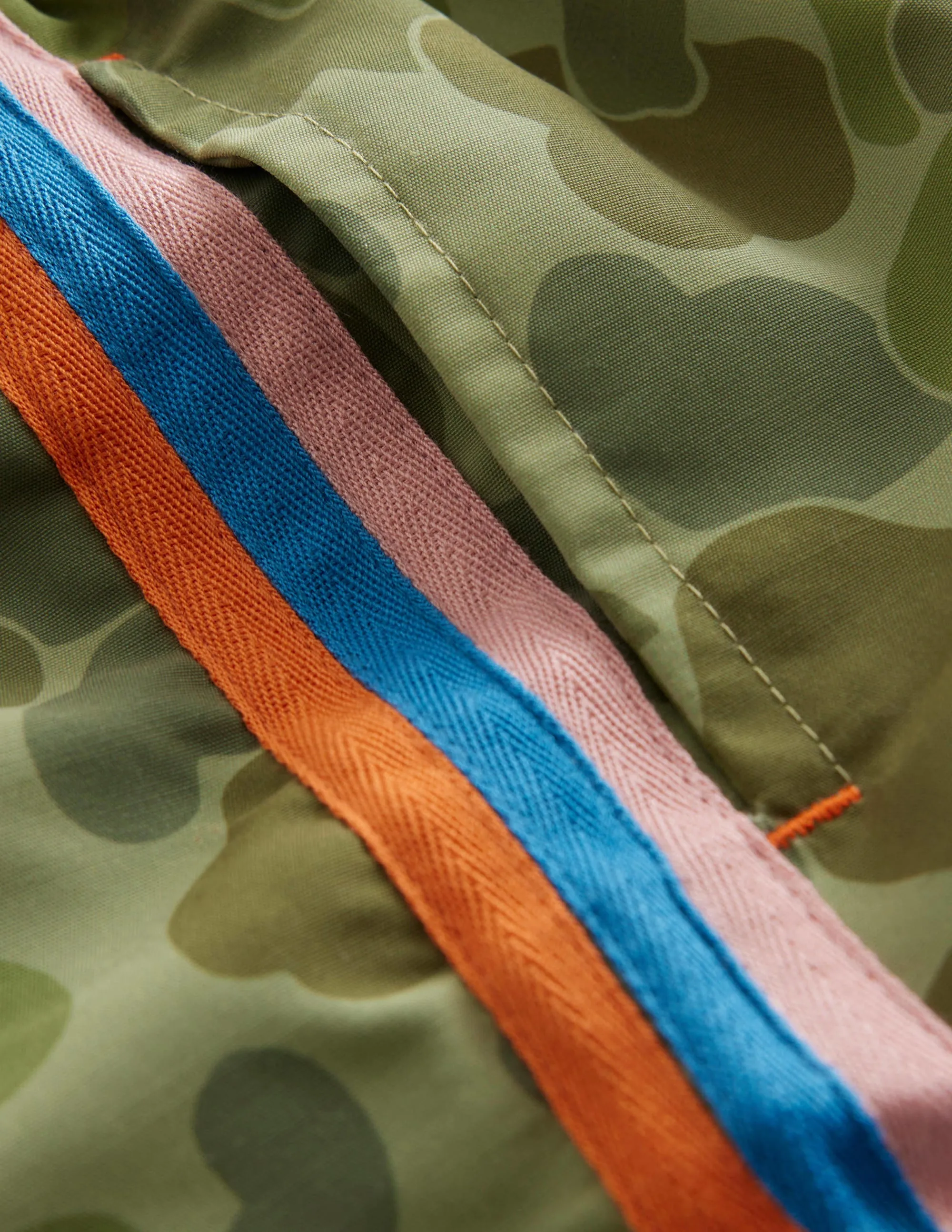Sporty Stripe Short-Green Bubble Camo