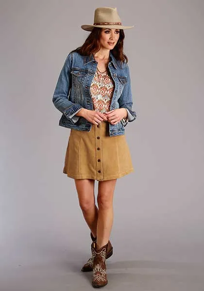 Stetson Ladies Collection Lamb Suede Skirt Style 11-060-0539-6050