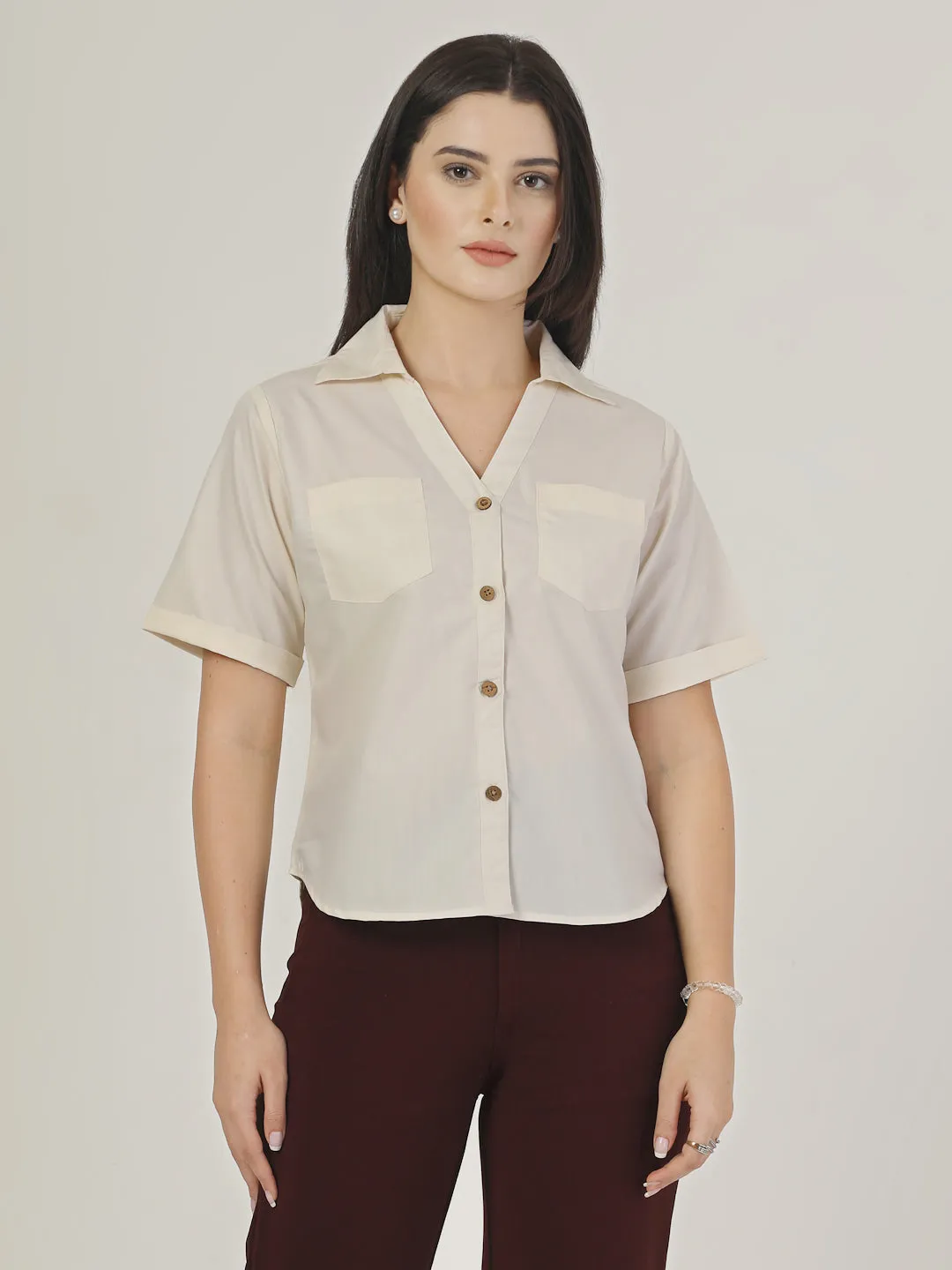 Style Quotient Womens Shirt with front Double Pockets
