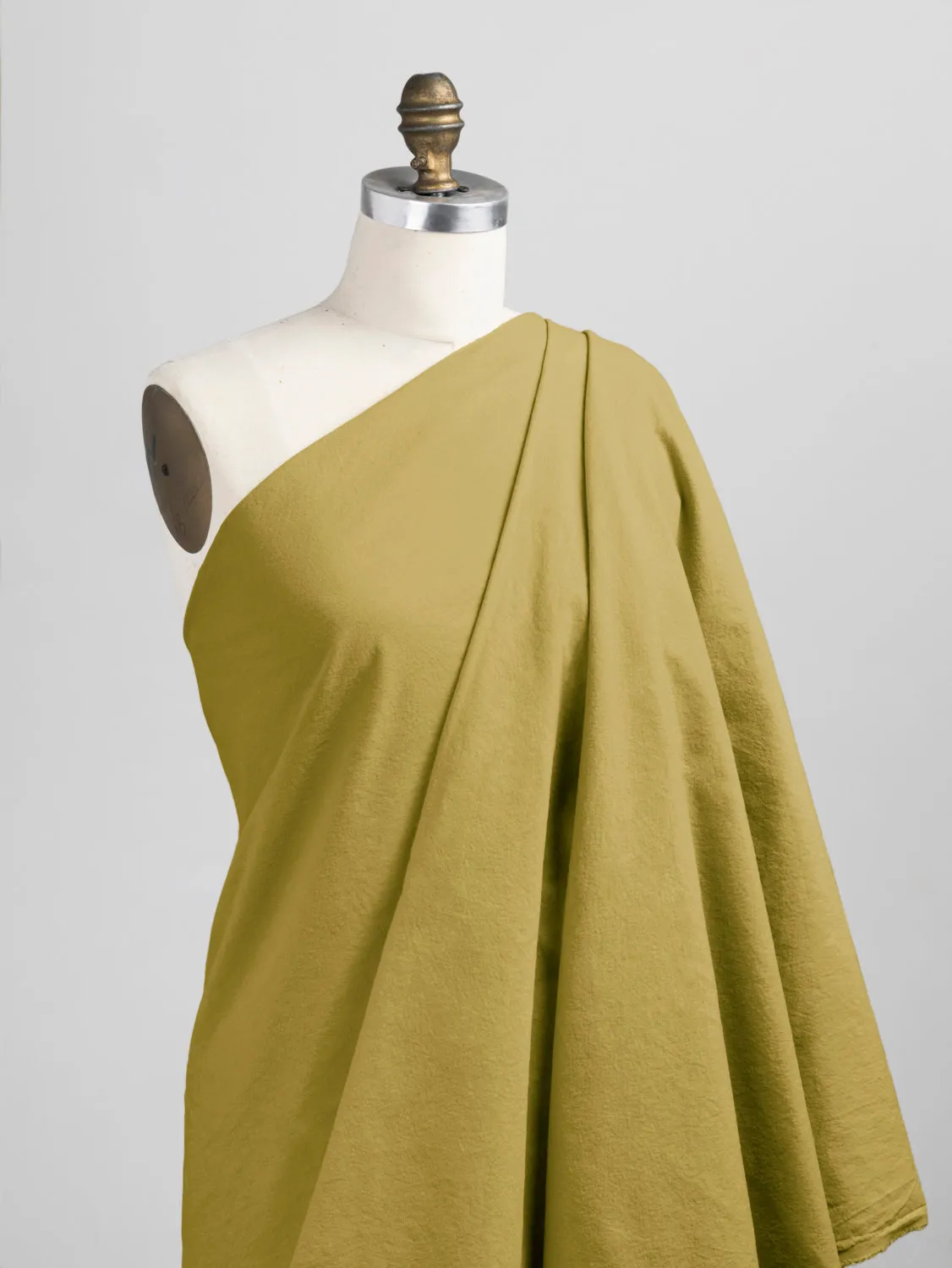 Tumbled Non Stretch Cotton - Pistachio - Swatch