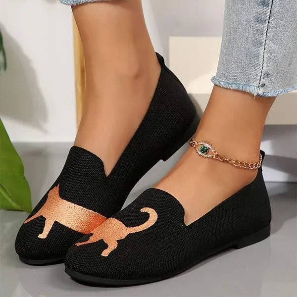 Women's Printed Flat Shoes 37499622C