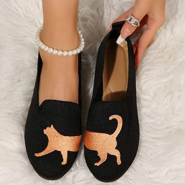 Women's Printed Flat Shoes 37499622C