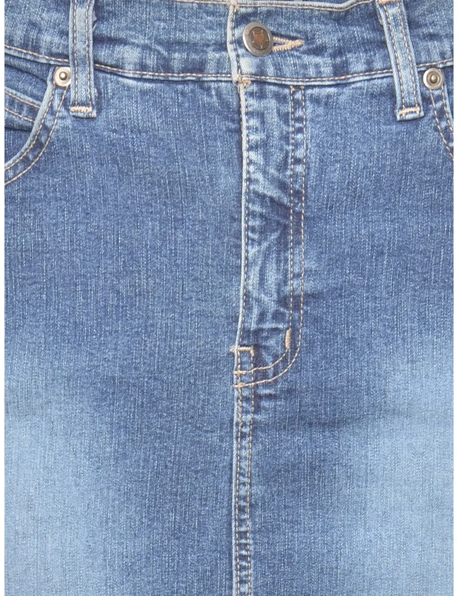 Y2K Maxi Style Denim Skirt - S