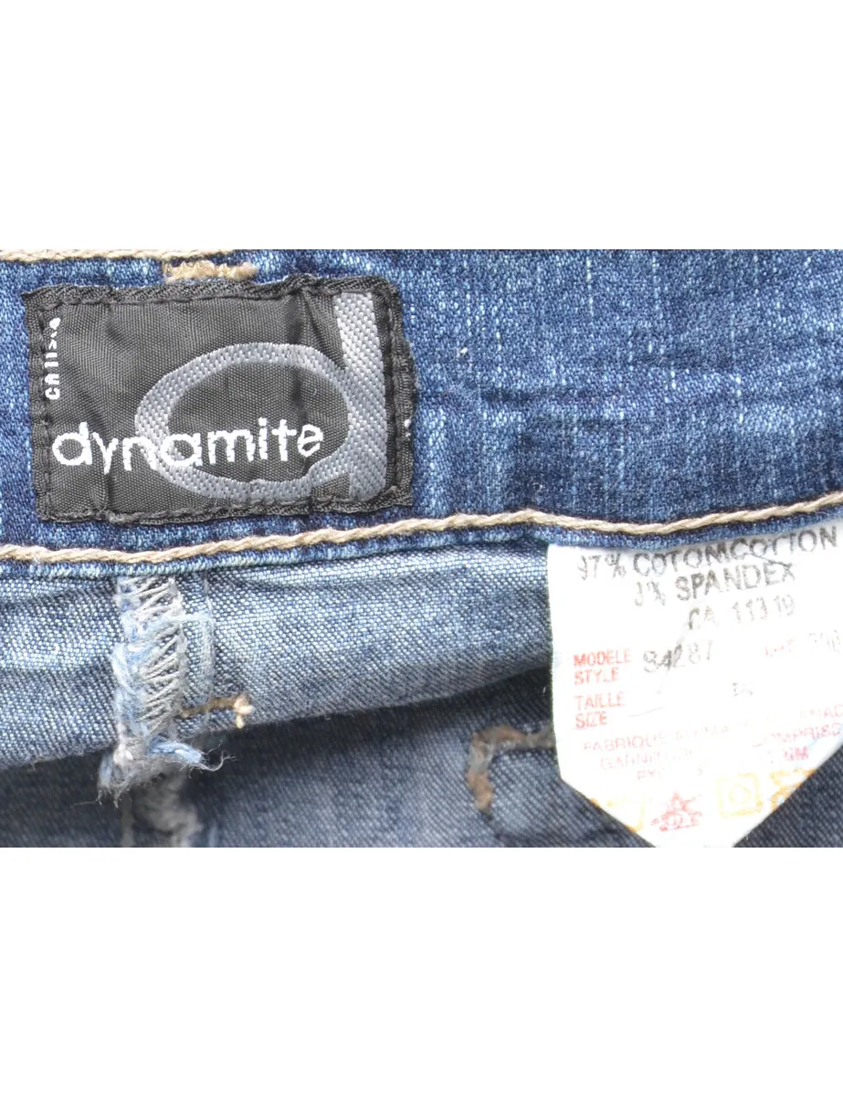 Y2K Maxi Style Denim Skirt - S